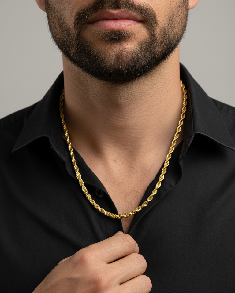 Cadena Hombre lazo 6mm 65cm