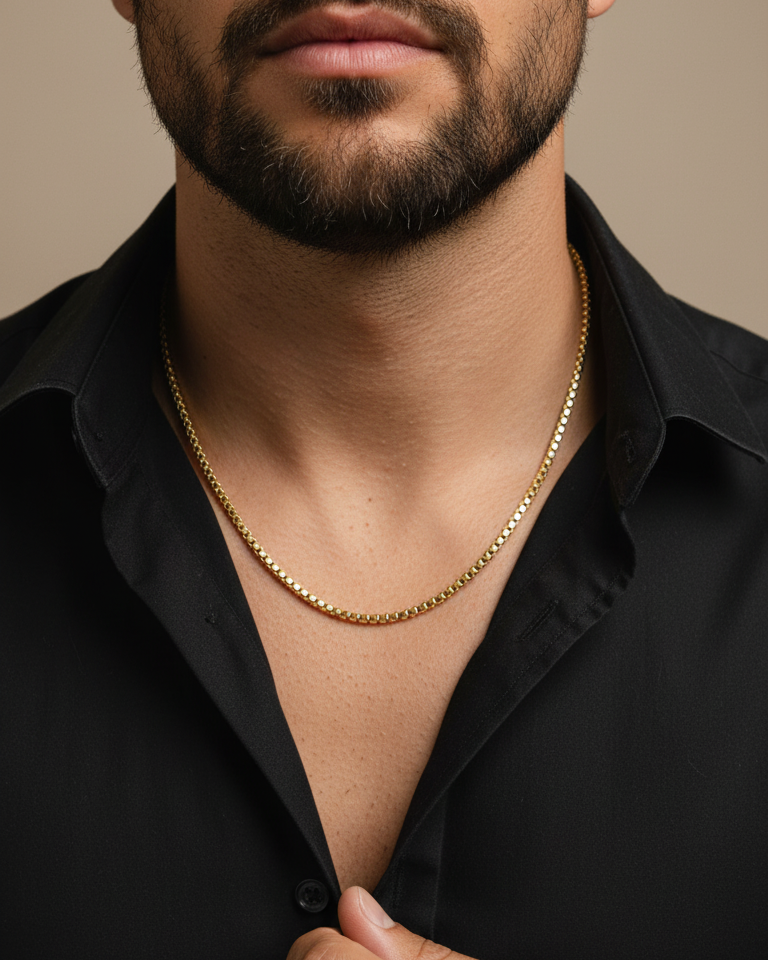 Cadena Hombre veneciana 4mm 65cm