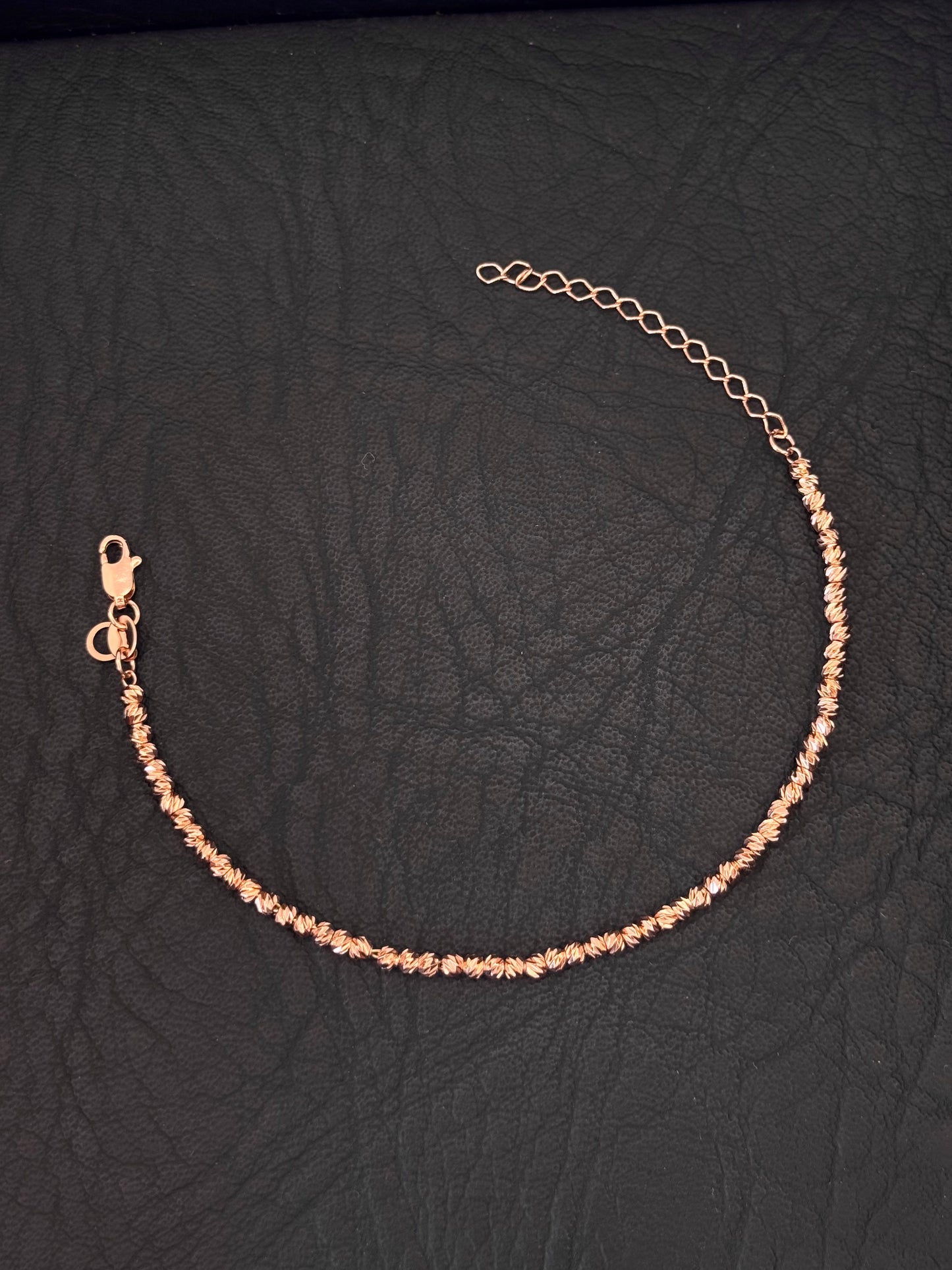 Pulsera diamantada oro rosa