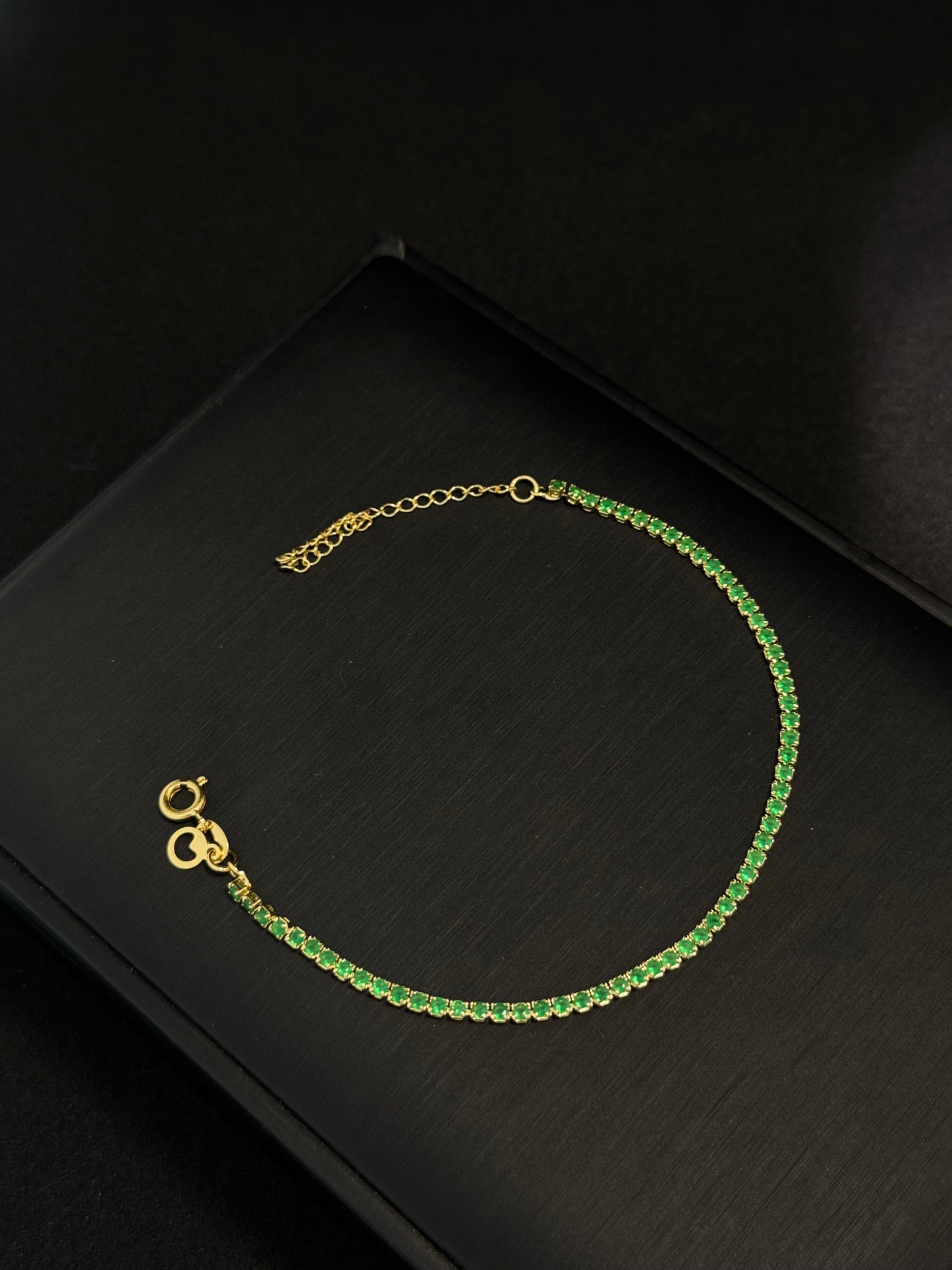 Pulsera Tennis Esmeralda