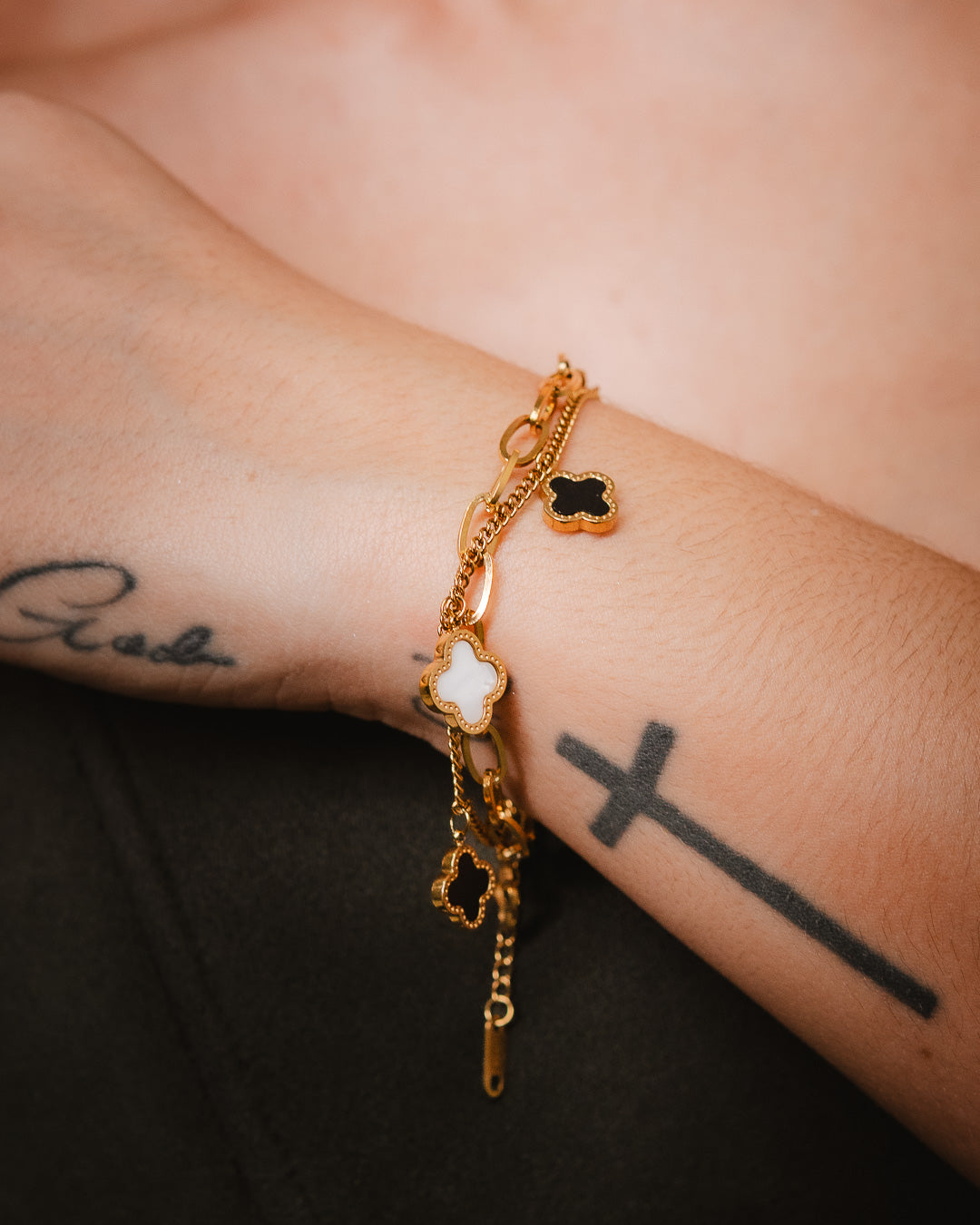 Pulsera Trébol Doble