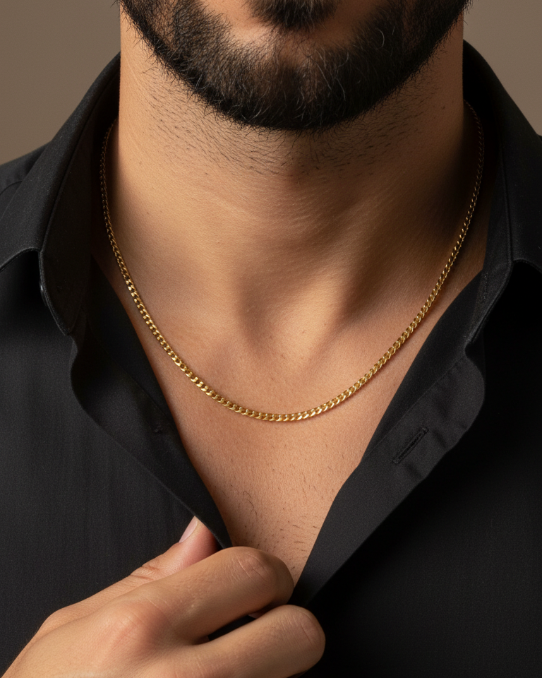 Cadena Hombre Cubana 3mm 60cm