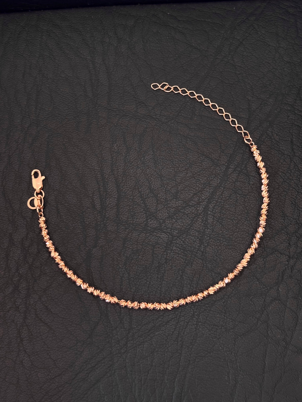 Pulsera diamantada oro rosa