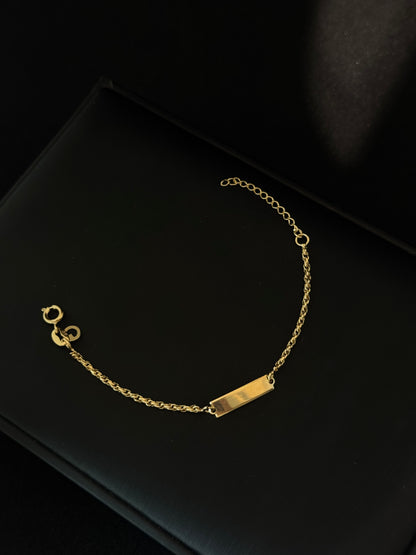 Pulsera Lacito Placa