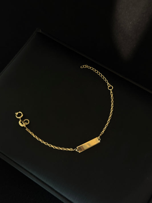 Pulsera Lacito Placa