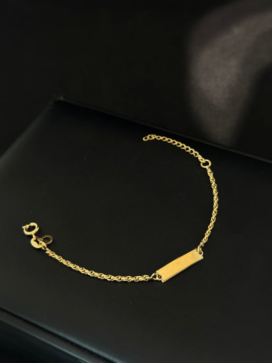 Pulsera Lacito Placa