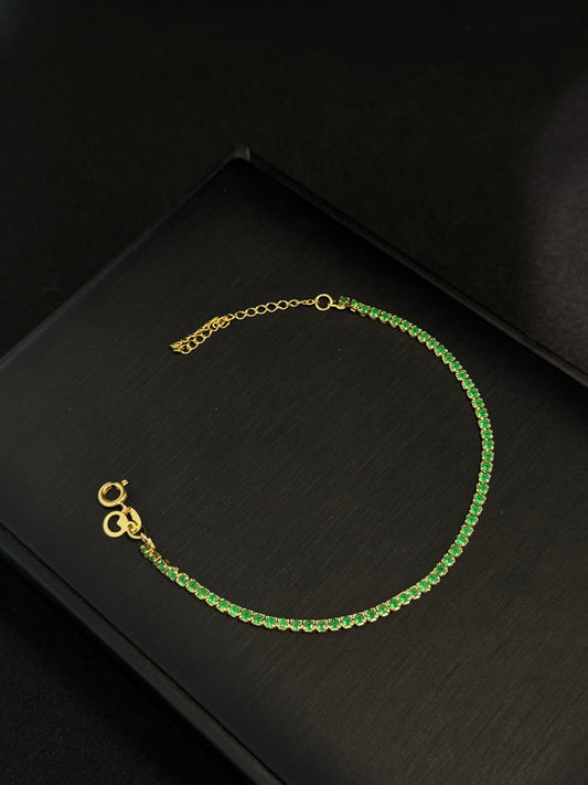 Pulsera Tennis Esmeralda