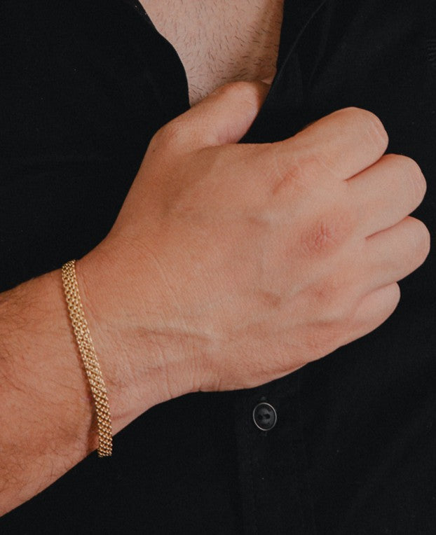 Pulsera Hombre chinesca 6mm 20cm