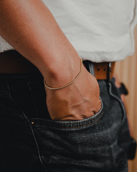 Pulsera Hombre Veneciana 4mm 20cm
