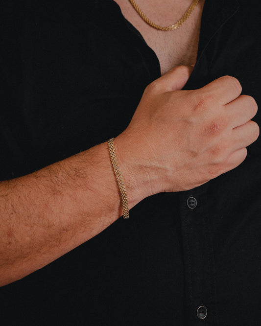 Pulsera Hombre chinesca 6mm 20cm