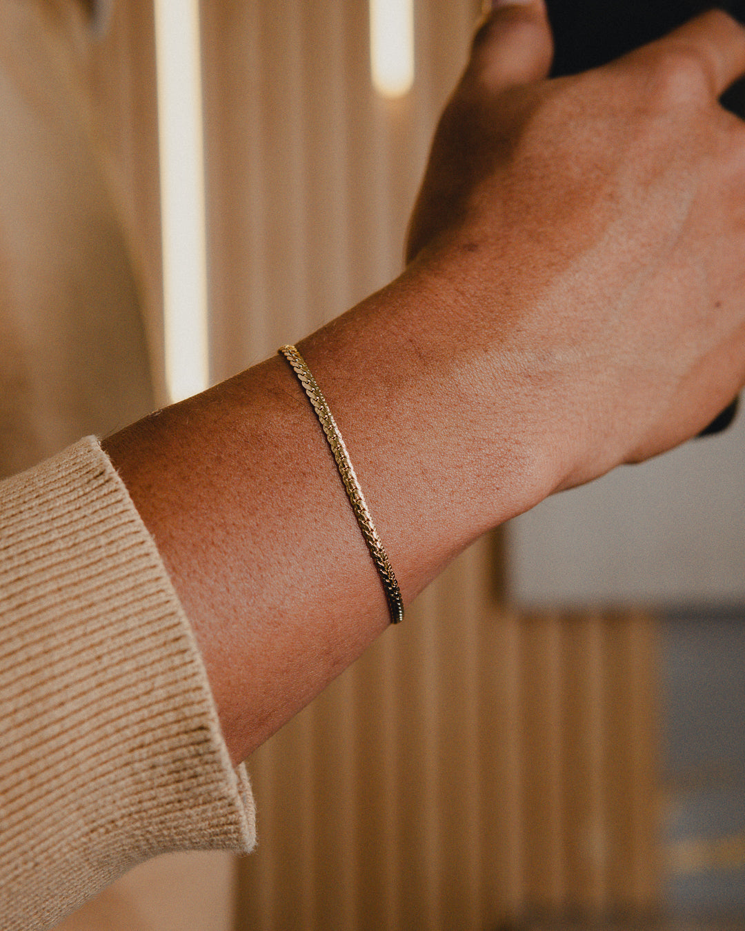 Pulsera Hombre Grabada 6mm 20cm